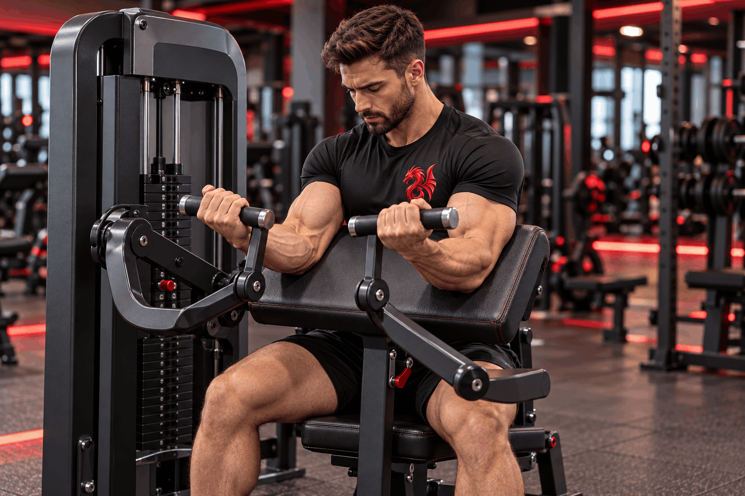 Ejercicios de bíceps en máquinas para desarrollo muscular y fuerza – Drachensang Academy España