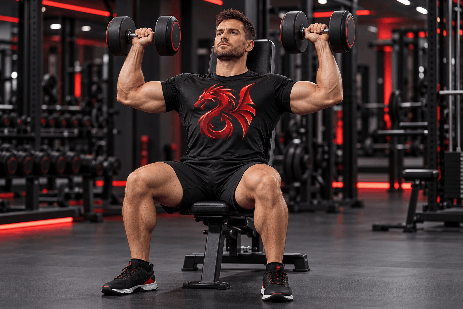 Ejercicios de hombros con mancuernas para desarrollo muscular y fuerza – Drachensang Academy España