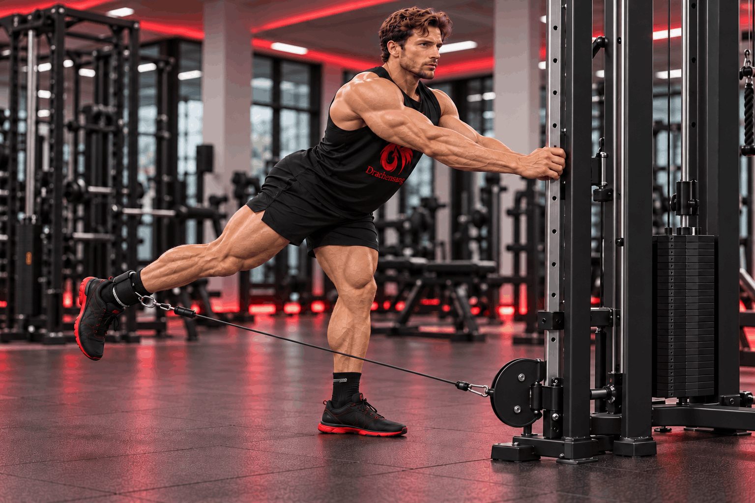 Ejercicios de piernas en polea y con el propio peso corporal para desarrollo muscular y fuerza – Drachensang Academy España