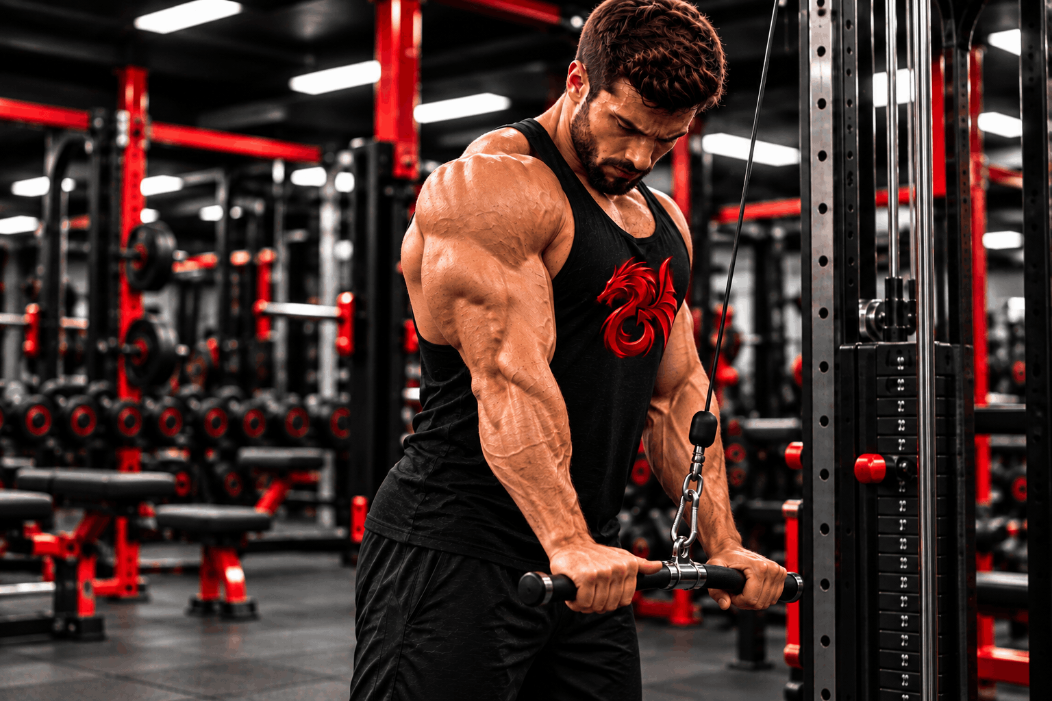 Ejercicios de tríceps en polea para desarrollo muscular y fuerza – Drachensang Academy España