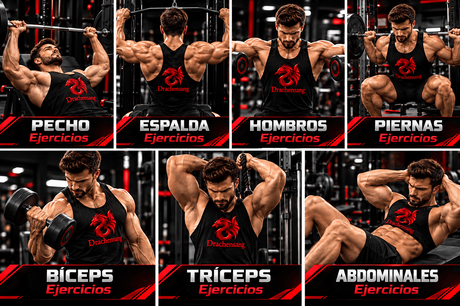 Ejercicios de entrenamiento para culturismo, desarrollo muscular y fuerza – Drachensang Academy España